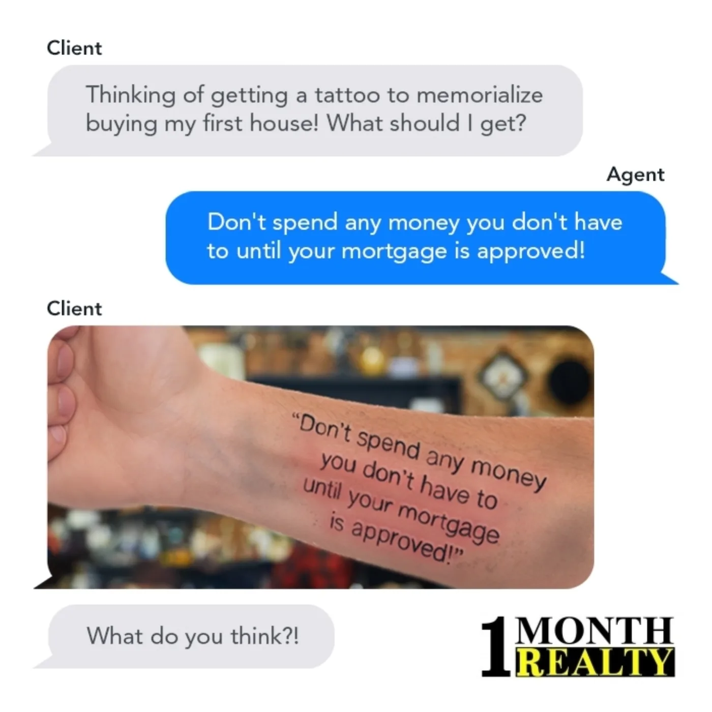 Mortgage tatoo